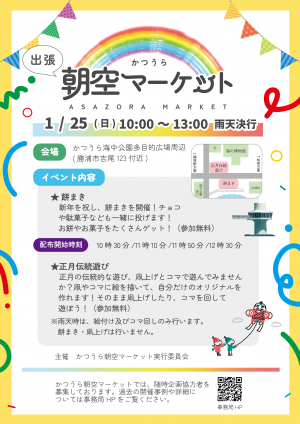 2026年1月25日のかつうら朝空マーケット開催概要