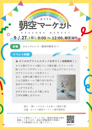 2026年9月27日のかつうら朝空マーケット開催概要