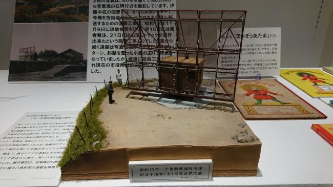 官軍塚跡地に設置された日本初のレーダー